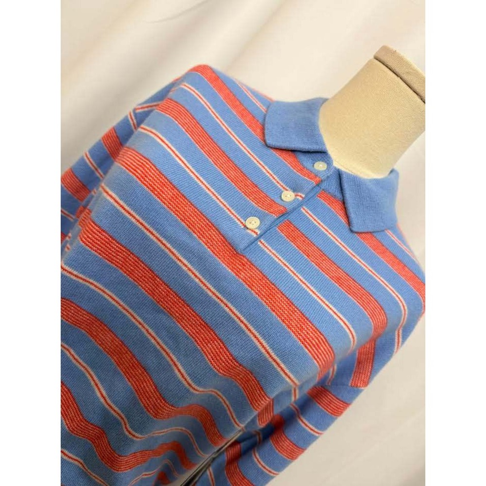 Guest in Residence Collegiate Stripe Polo Cashmere Sweater SMALL NWT - Picture 10 of 11